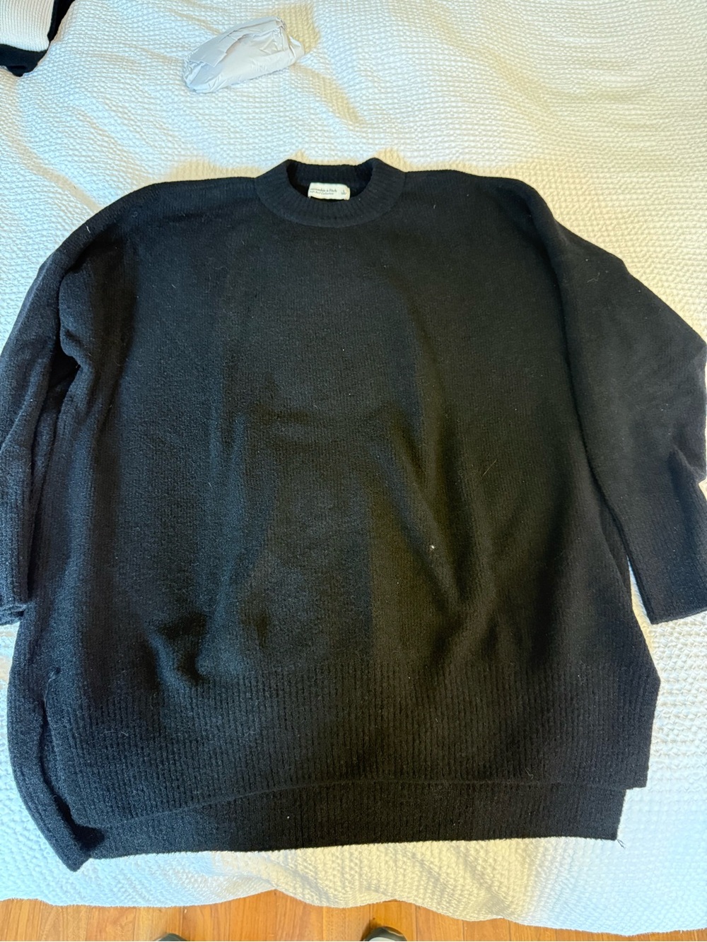 Abercrombie & Fitch Black Crewneck Women's Sweater